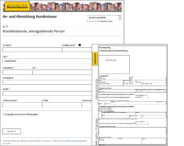 Assistent der ein PDF befüllt