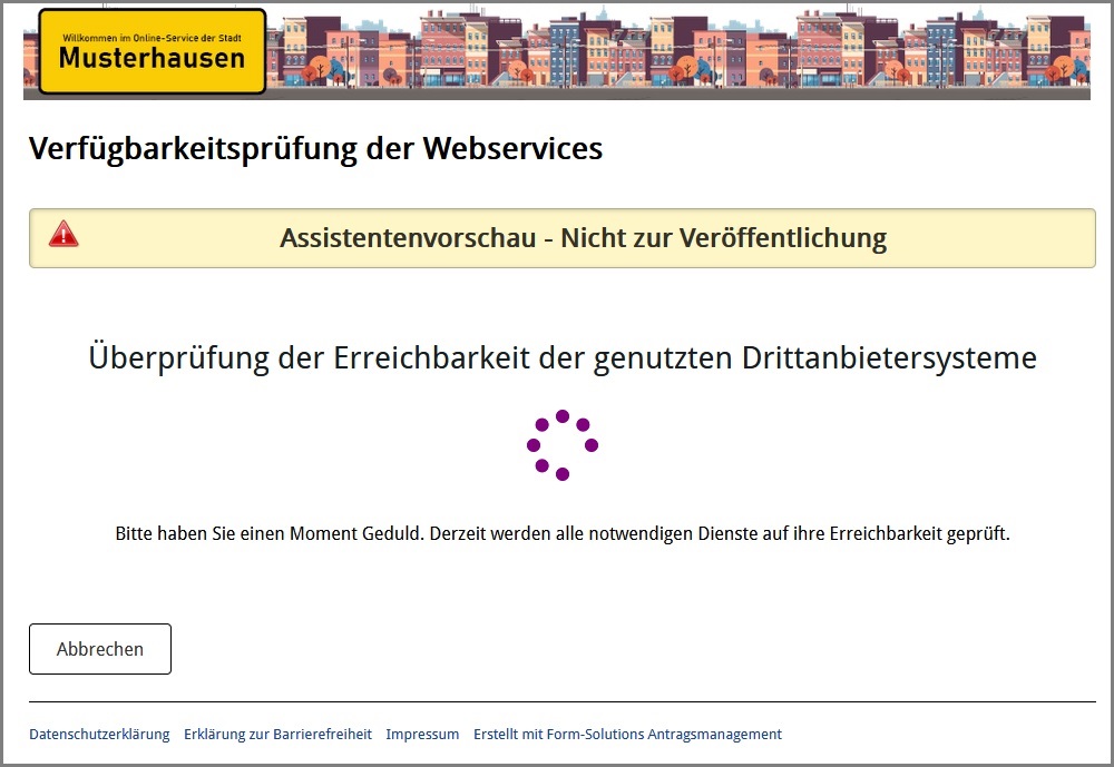 Verfügbarkeitsprüfung